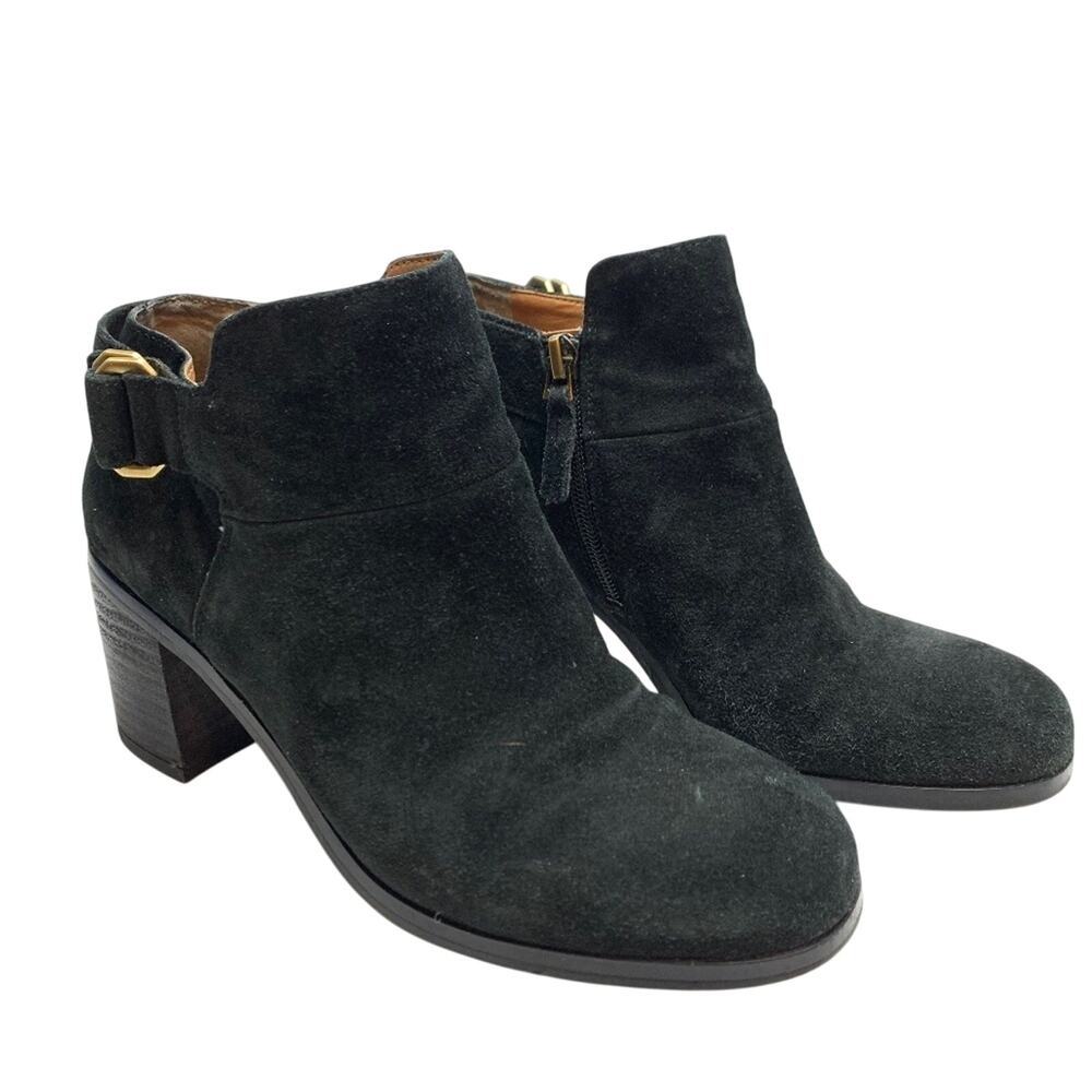 FRANCO SARTO A Matisse Womens Shoes Black Genuine Suede Booties Boots sz 6.5